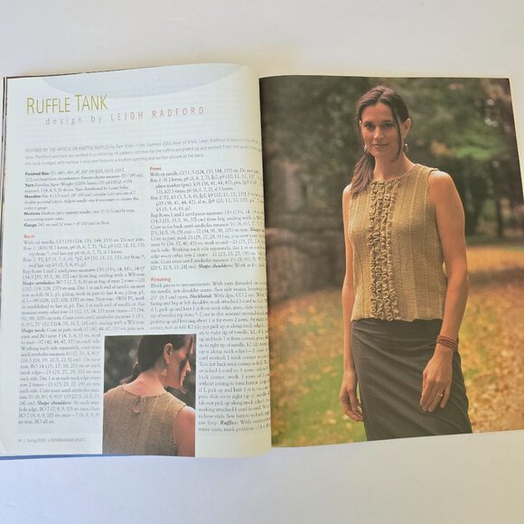 Interweave Knits Spring 2003 Magazine Featuring Vintage Chic Patterns & Spring K - Picture 9 of 16